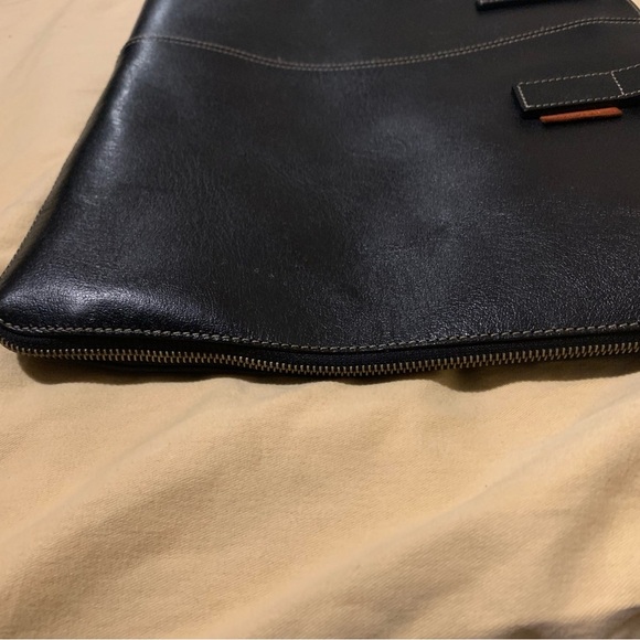 Frank Daniel Black Leather Men's Bag - Picture 6 of 16